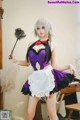 Coser @ 蜜汁 猫 裘 Vol.046: 贞德 女仆 (40 photos) P33 No.50081a